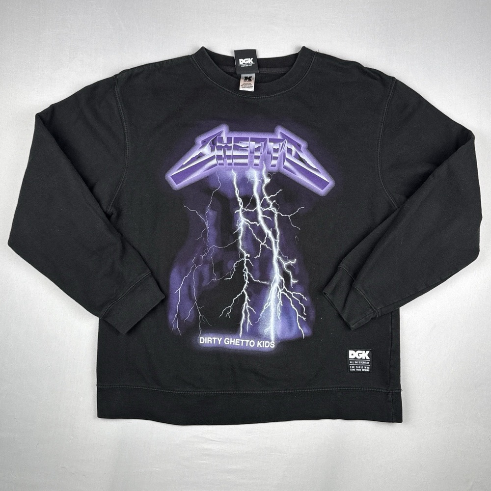 DGK Dirty Ghetto Kids World Tour Crewneck Sweatshirt Size M Skate Streetwear